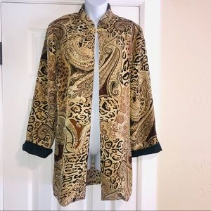 BFA Classics ORIENTAL-style Print Jacket- size 8